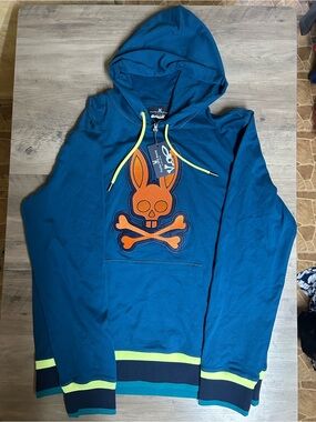 Psycho Bunny Men’s Corby Twill Logo Hoodie